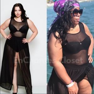 Sheer Goddess Set Plus (Black)